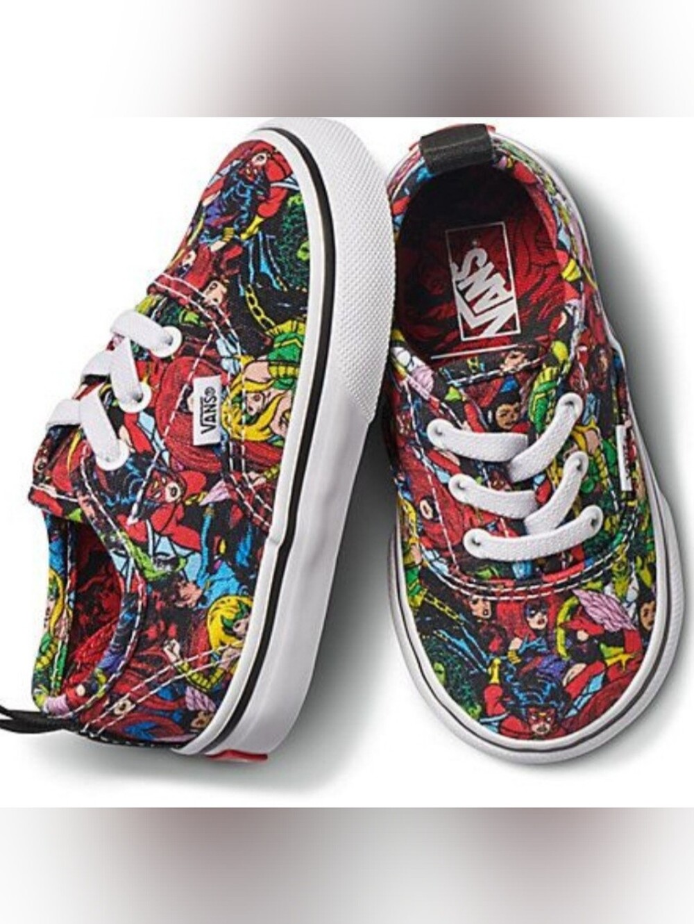 Vans X Marvel Girl Villian's Superhero's Slip On Sneakers Marvel Comics